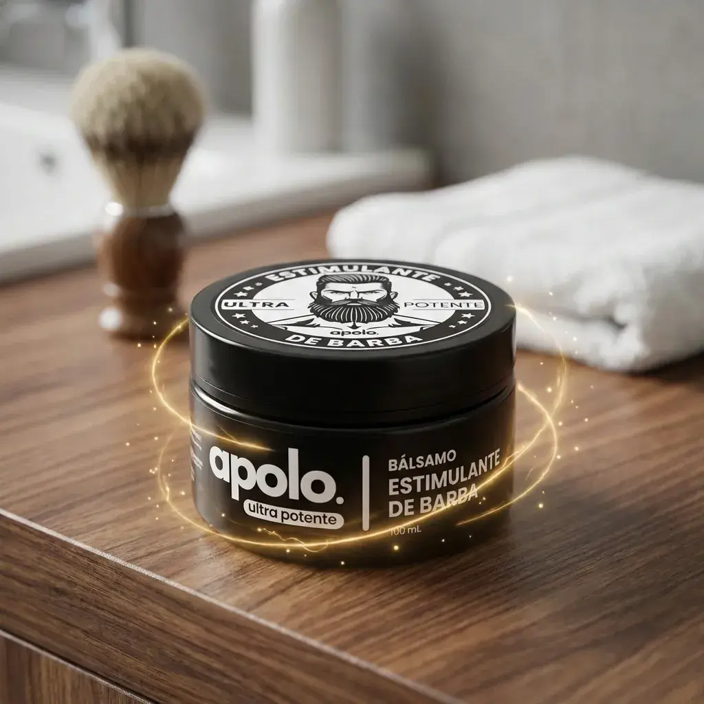Nuestro bálsamo con Minoxidil 20% fuerza el crecimiento de una barba densa y sin huecos.