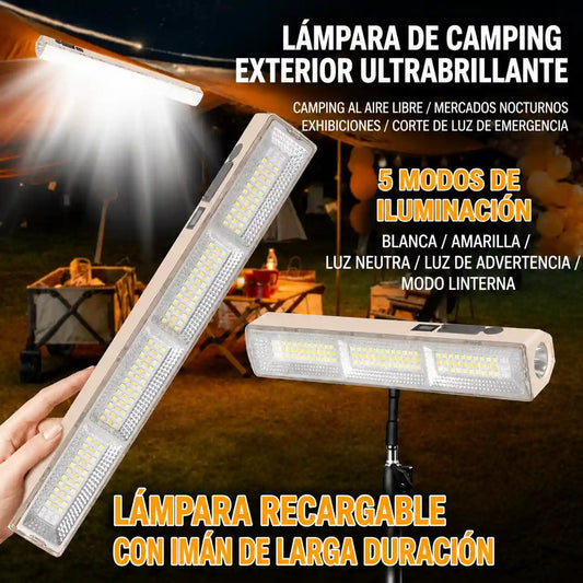 LÁMPARA SOLAR IP66 : La Solución Definitiva para Camping, Trabajo y Emergencias