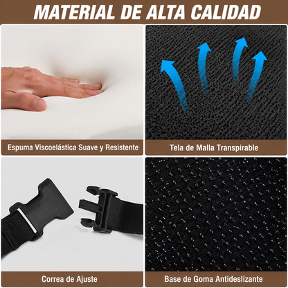 Almohadilla Ergonómica 2 en 1 para Asiento y Respaldo – Confort y Soporte Total