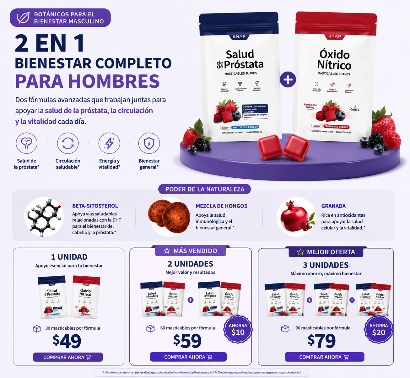Suplemento Wellness para Hombres