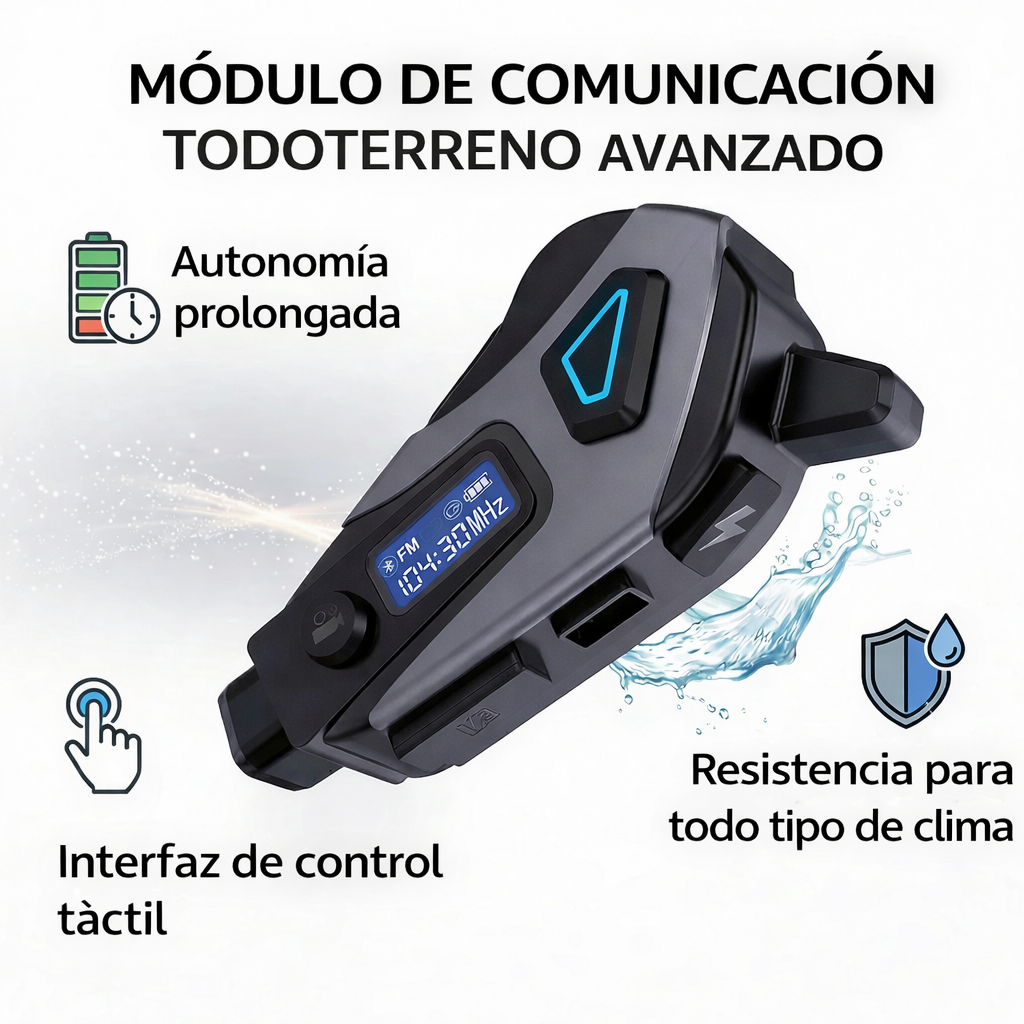 Clickrs™ K10 - Auriculares Bluetooth para casco