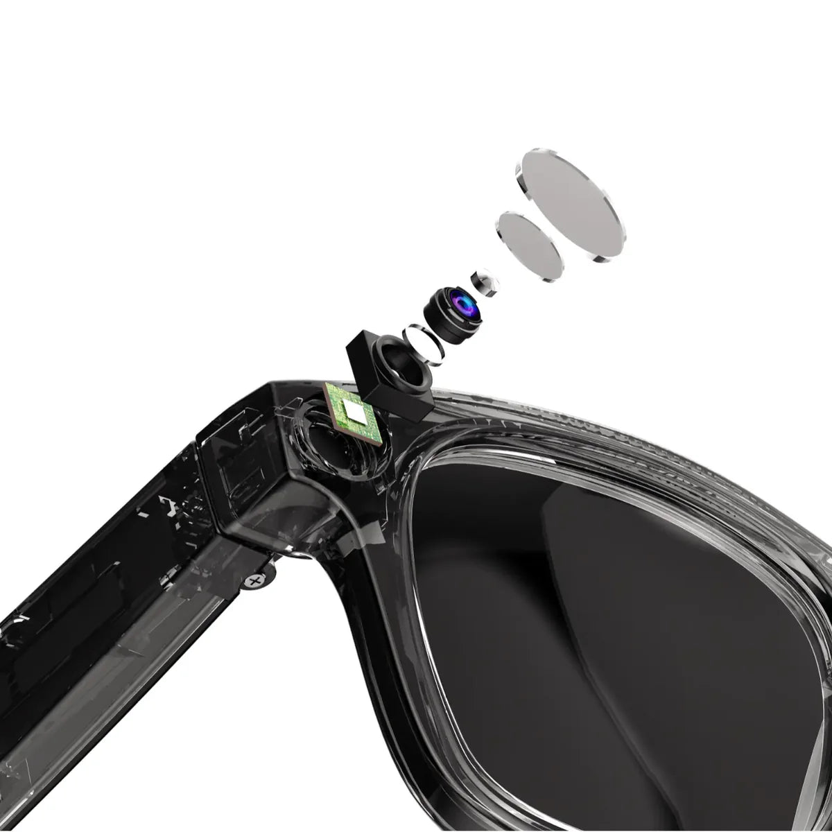 Glassycam™ Gafas inteligentes con IA y cámara HD