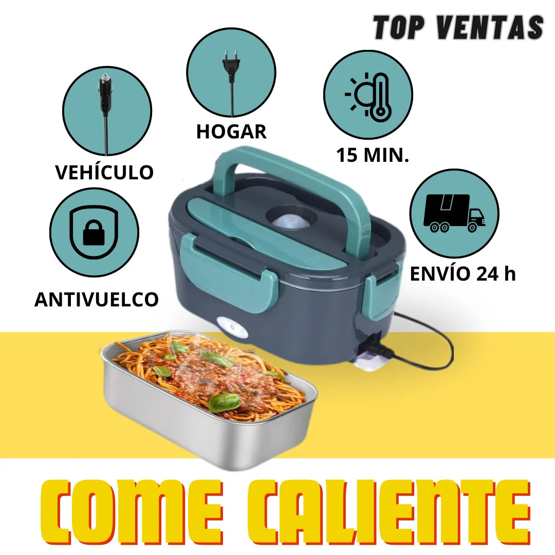 CALENTAFOOD™ – Fiambrera y Calentador de comida Casa, trabajo y coche, comidas siempre calientes, ¡estés donde estés!