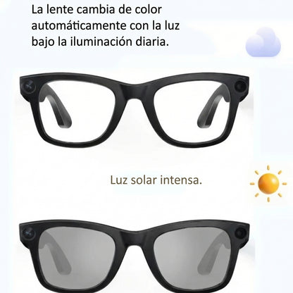 Glassycam™ Gafas inteligentes con IA y cámara HD